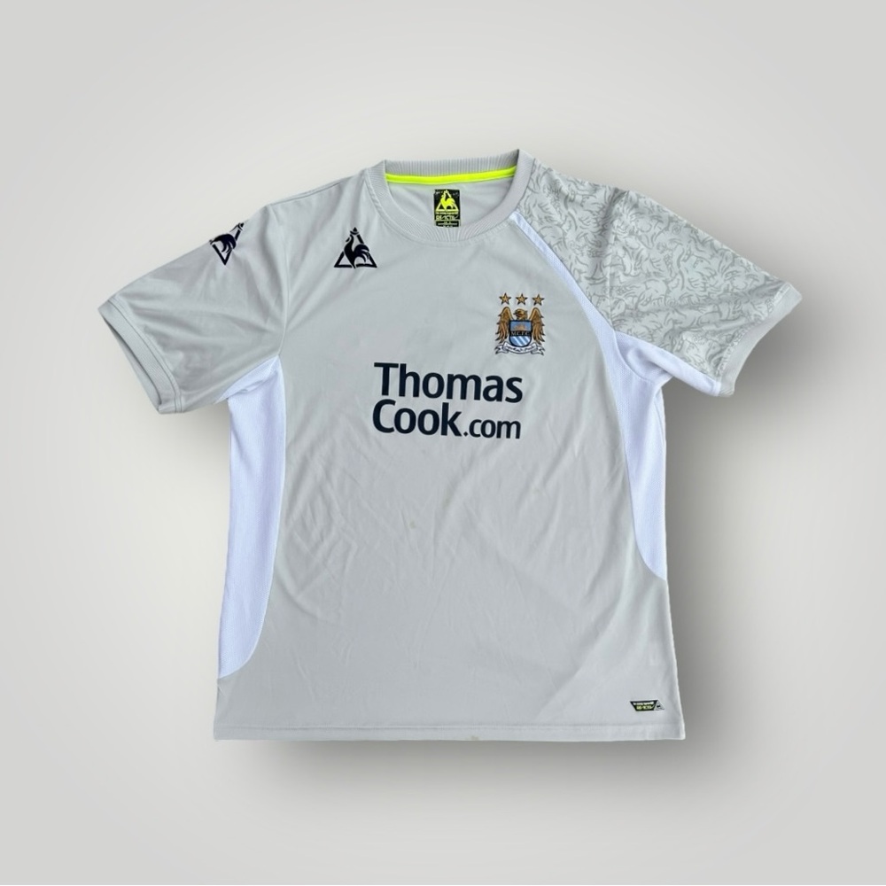 Vintage Y2K 2008-2009 Manchester City Le Coq Sportif Soccer Jersey